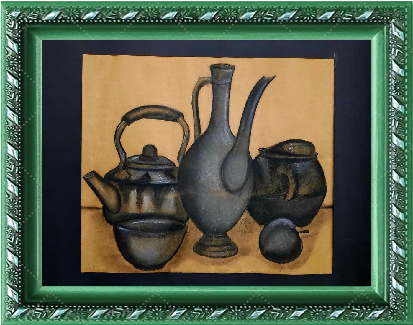 پاستل سیاه سفید